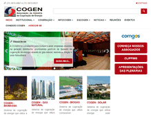 Tablet Screenshot of cogen.com.br